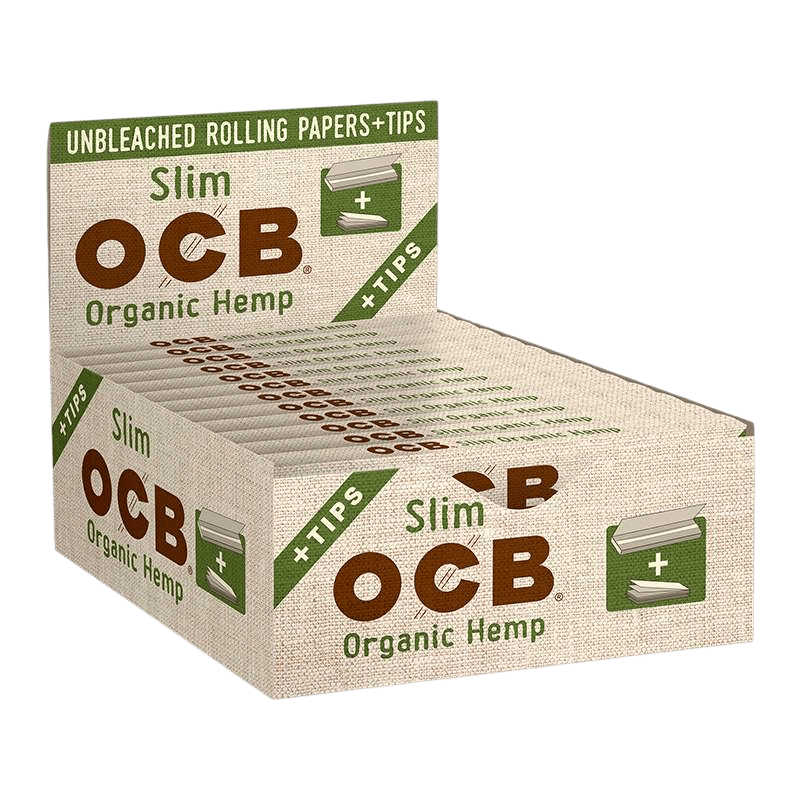 OCB rolling papers and tips distributed by Pipe King Wholesale, the best wholesale distributor glass pipes for smoking LA.