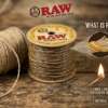 RAW hemp wick roll with natural beeswax coating