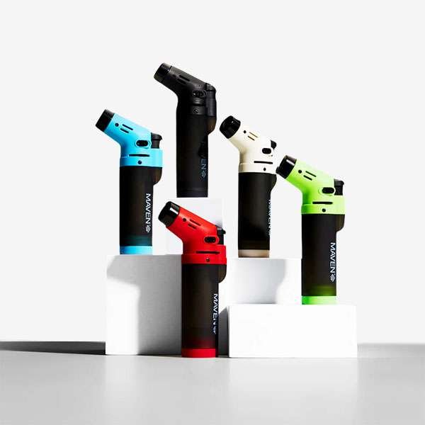 Alpha Transparent - 5 Pack of Premium Butane Torch Lighters