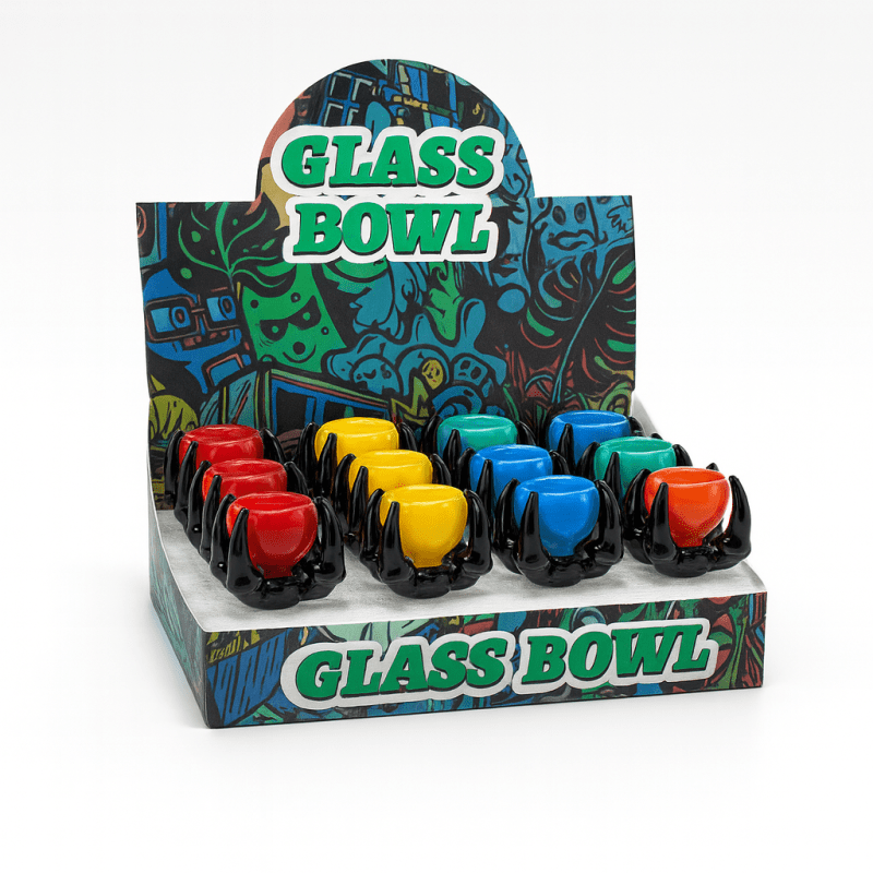 Claw Grip Glass Bowl