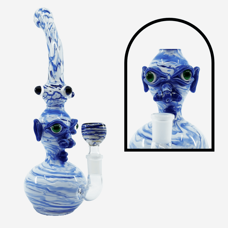 BLUE BOOGIE FACE BONG