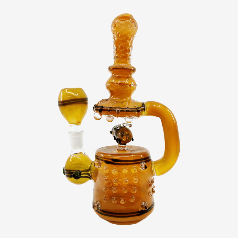 11" 460 GRAM BEE TELESCOPE HANDMADE WATER PIPE ART