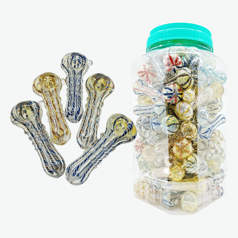 Twisted Cane Grip Mini Handpipe