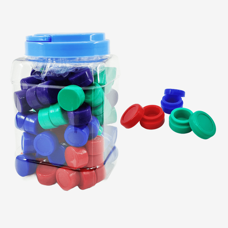 3ML COLORFUL SILICONE JAR [100PCS IN A CASE]