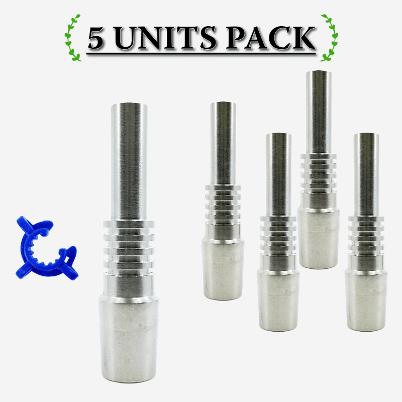 18 MM TITANIUM NAIL PACK WITH CLIPPERS [5 UNITS]