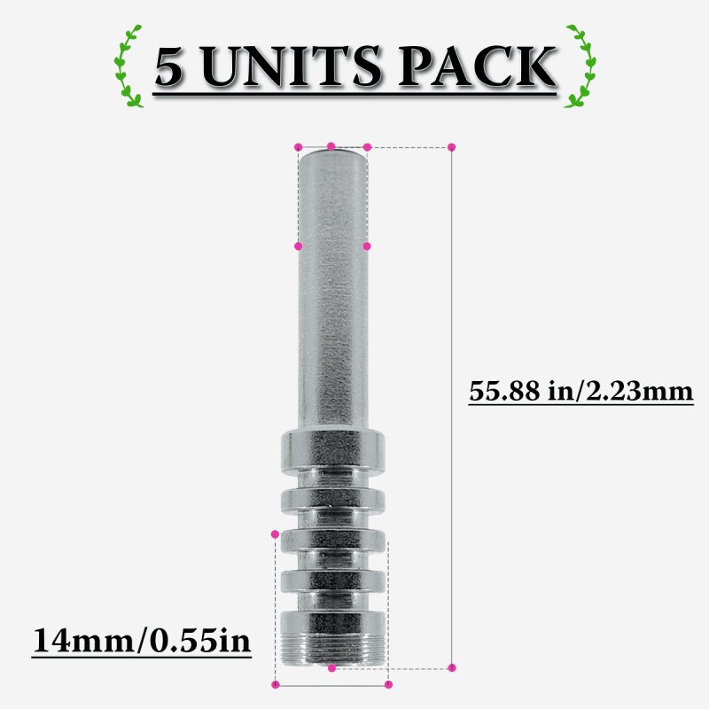 14MM SCREW TITANIUM NAIL PACK [5 UNITS]