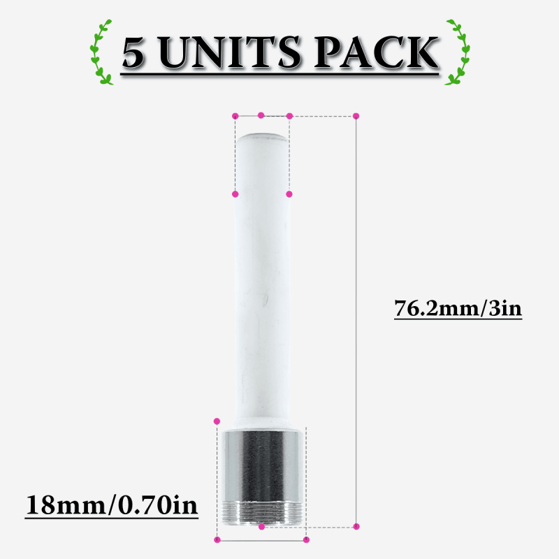 18 MM SCREW CERAMIC NAIL PACK [5 UNITS]